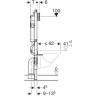 Комплект GEBERIT DUOFIX 111.300.00.5 UP320 с подвесным унитазом XENO2 500.500.01.1 с крышкой-сиденьем 577050 111.300.00.55
