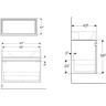 Раковина GEBERIT RENOVA NR.1 PLAN 1000x480 мм + шкафчик 926*586*438 мм дуб 122100000+869103000